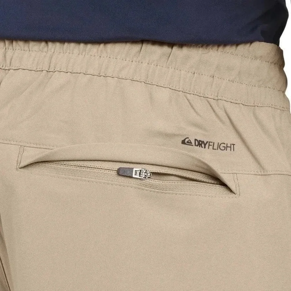 QUIKSILVER Amphibian Hybrid Shorts Mens XXL Beige Khaki Tan Swim Shorts 2XL NWT